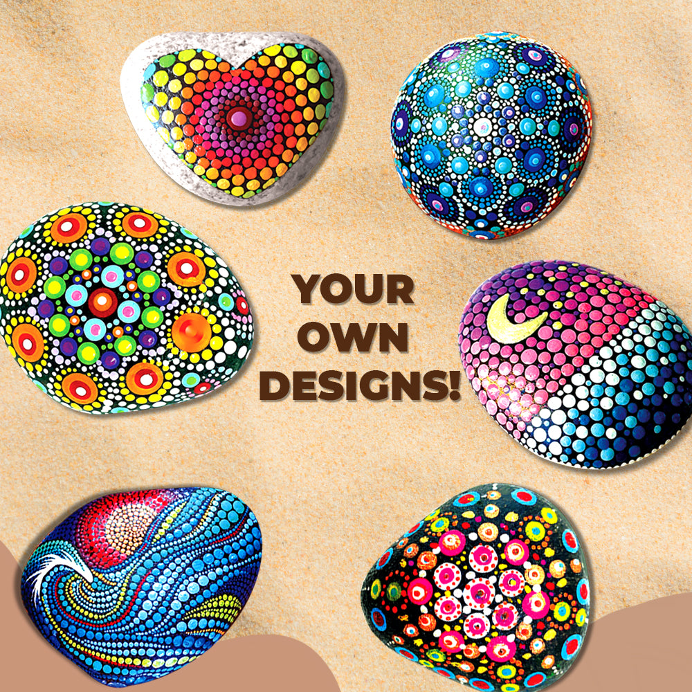 Paint Your Own - Dot Mandala Rocks