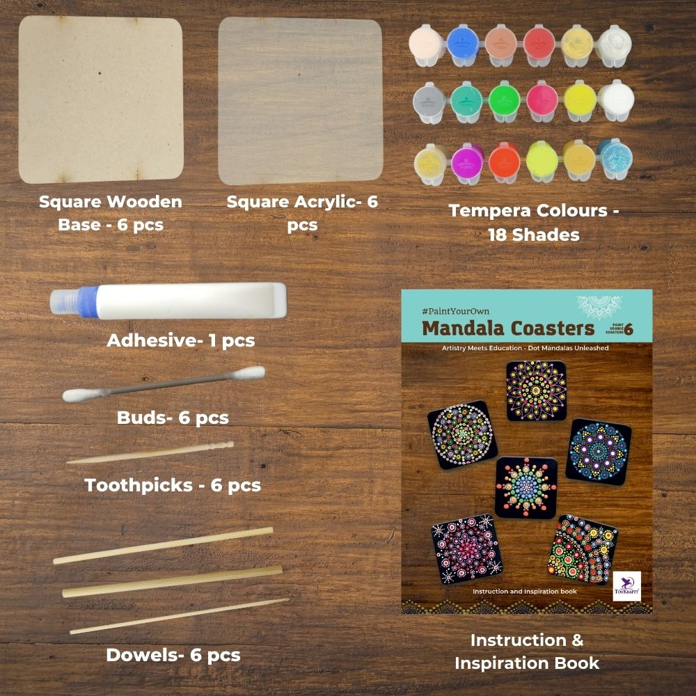 Paint Your Own - Mandala Coasters