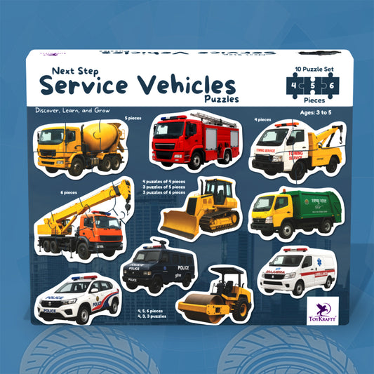 Next Step Service Vehicles Puzzles