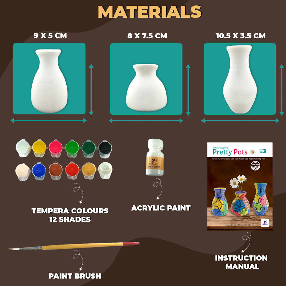 Paint Your Own - Pretty Pots