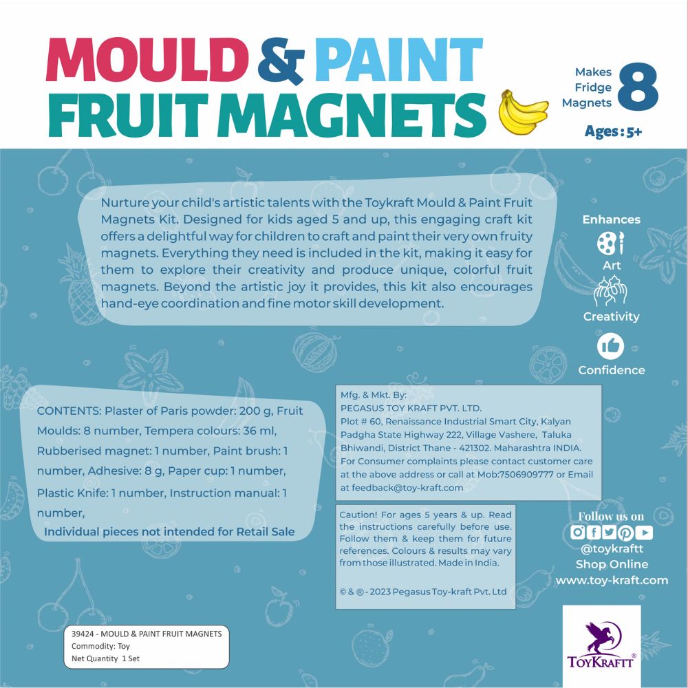 Mould & Paint - Fruit Magnets