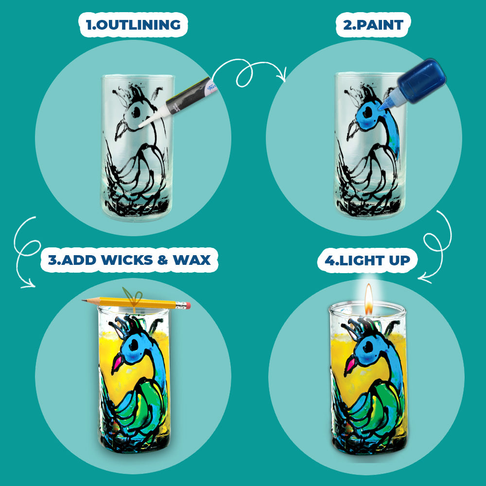 DIYCandles - Glass Painting