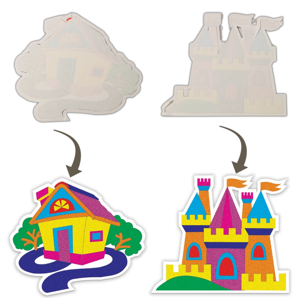 Sand Art Fantasy Houses