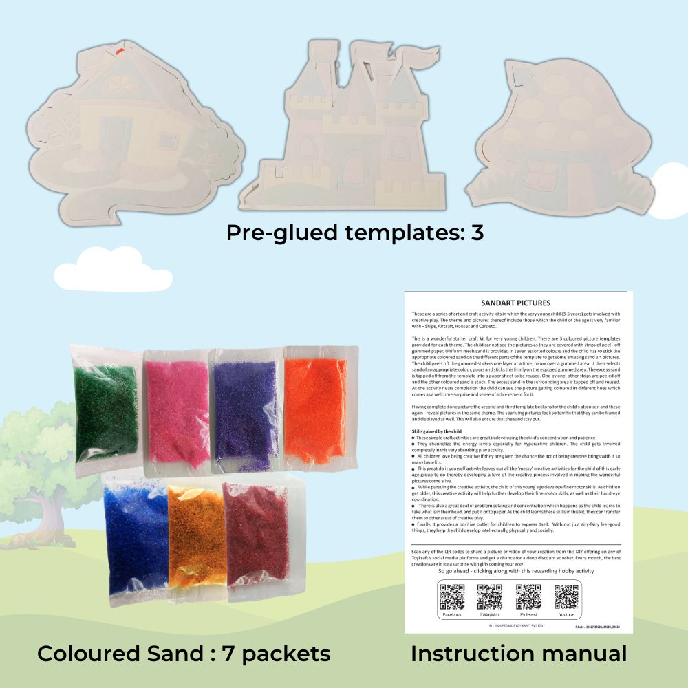 Sand Art Fantasy Houses