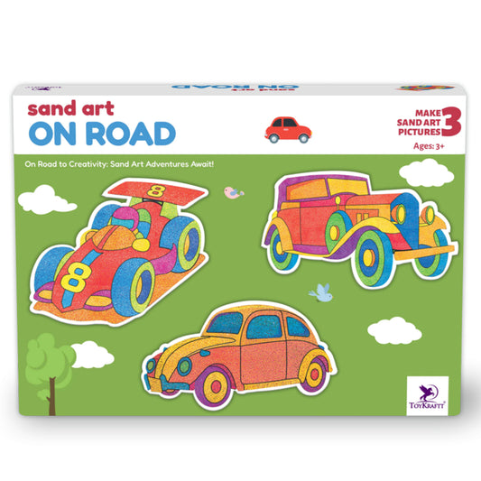 Sand Art On Road