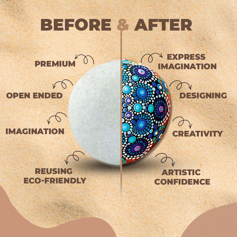 Paint Your Own - Dot Mandala Rocks