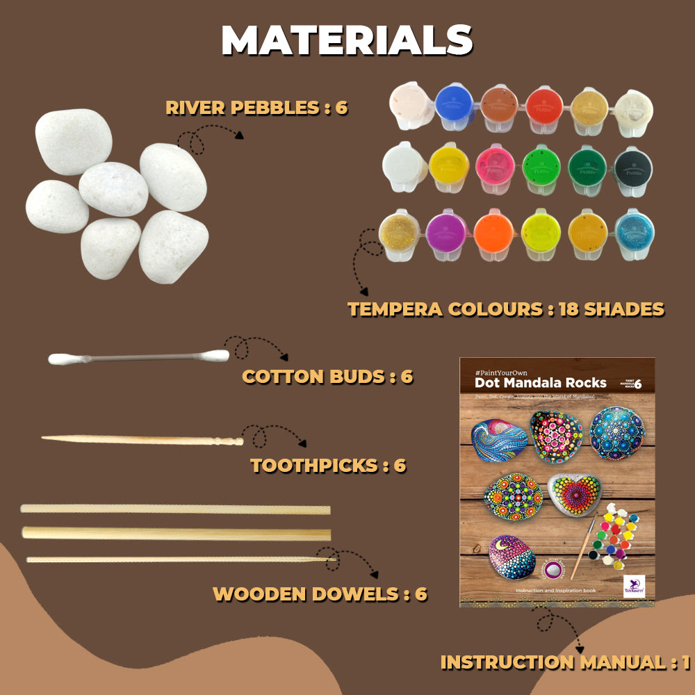 Paint Your Own - Dot Mandala Rocks