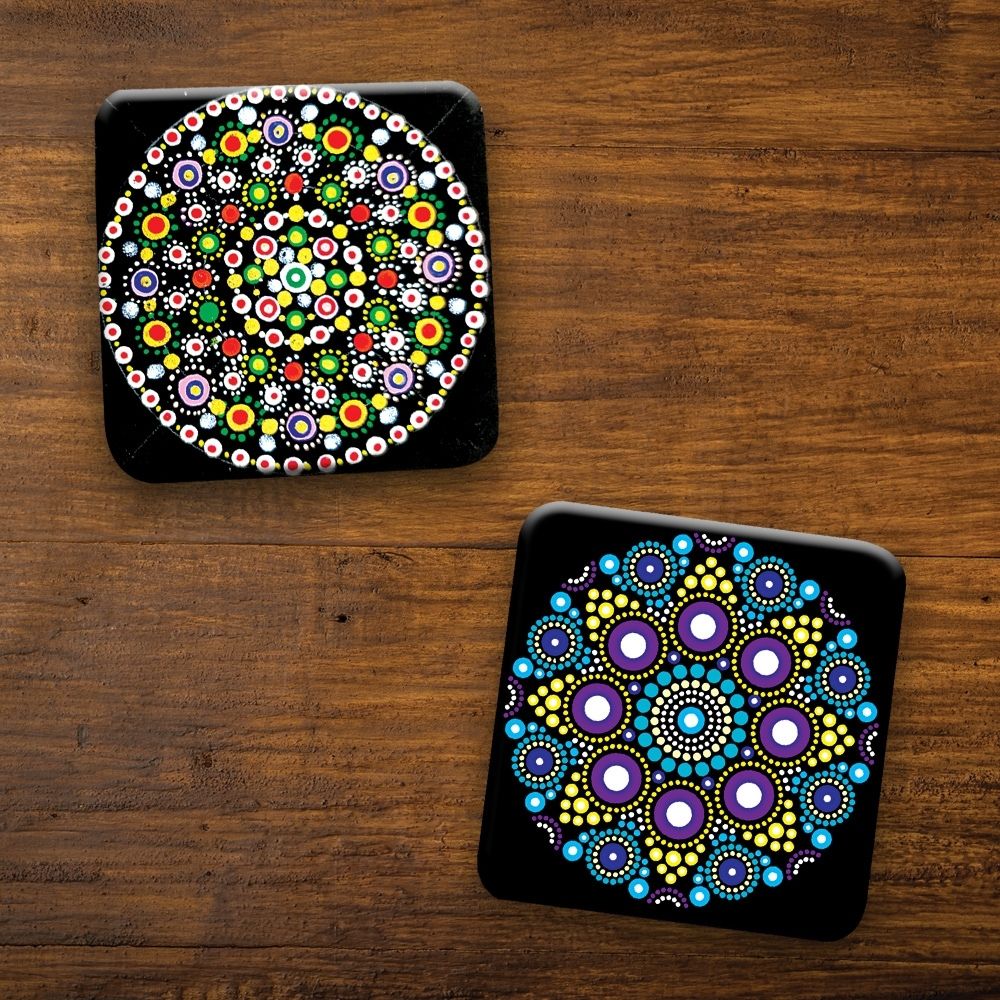 Paint Your Own - Mandala Coasters