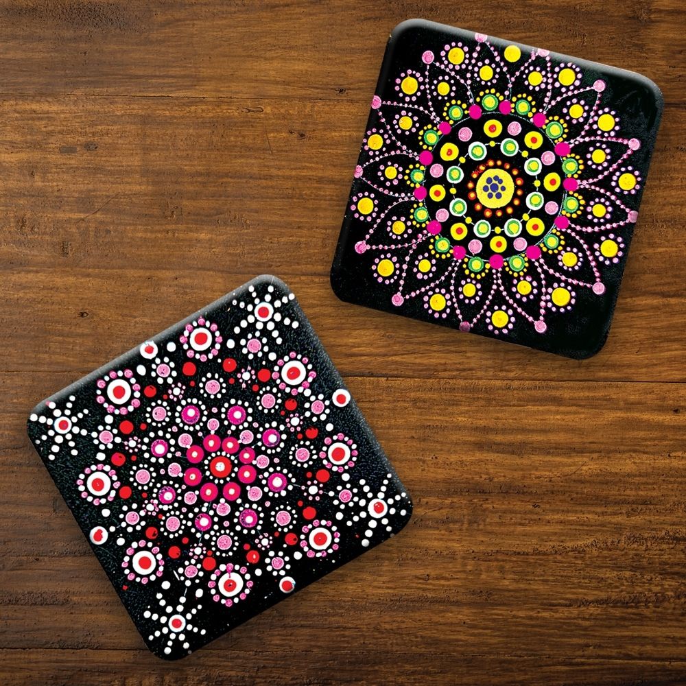 Paint Your Own - Mandala Coasters
